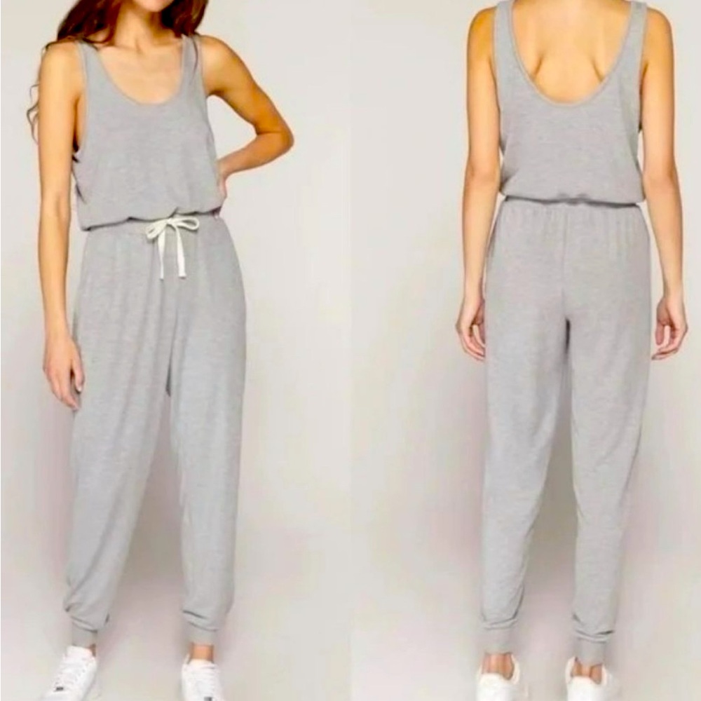 SPIRITUAL GANGSTER POPPY JUMPSUIT X Small Heather Grey